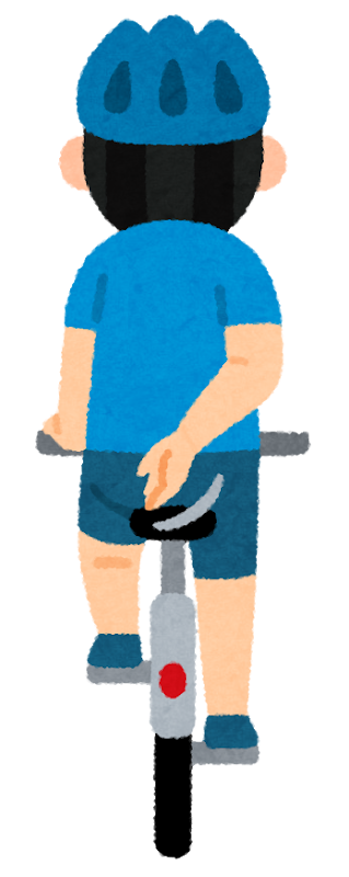 自転車の右・左に寄るハンドサイン